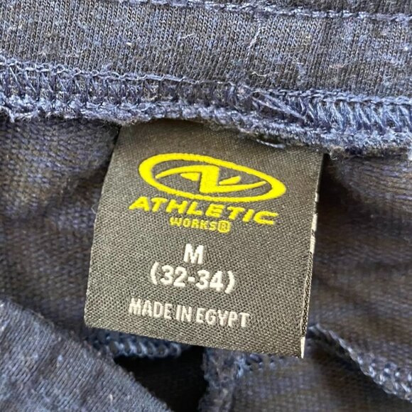 Athletic Works Mens Jogger Pants Medium (32-34) Lounge Pull On Activewear Blue - Picture 8 of 12